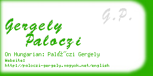 gergely paloczi business card